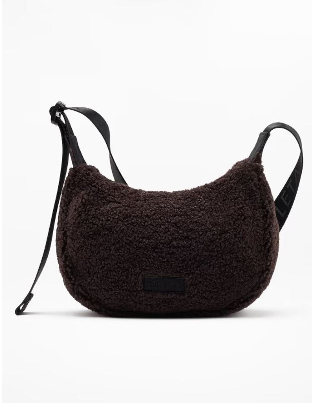 NEW Athleta Sherpa Mini Crescent Bag Handbag Shoulder Strap Purse Truffle NWT